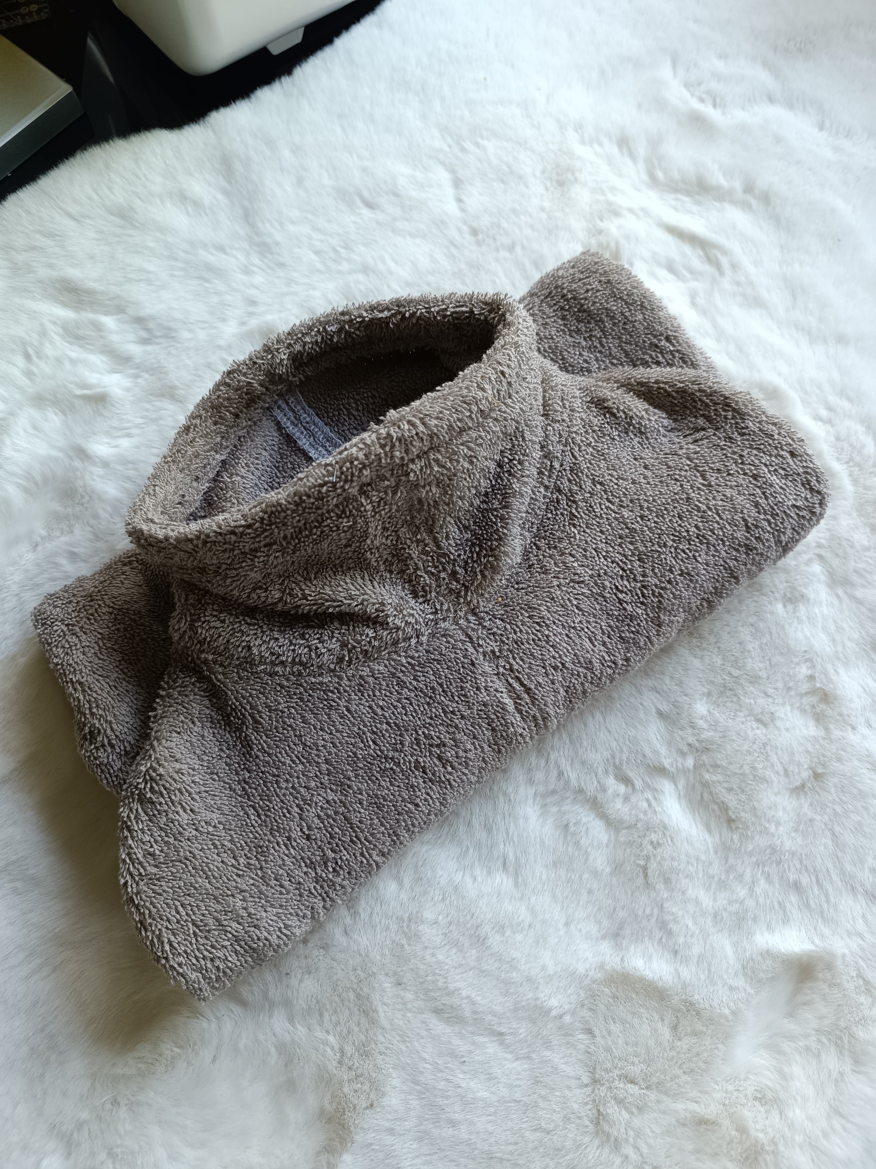 Bademantel Taupe