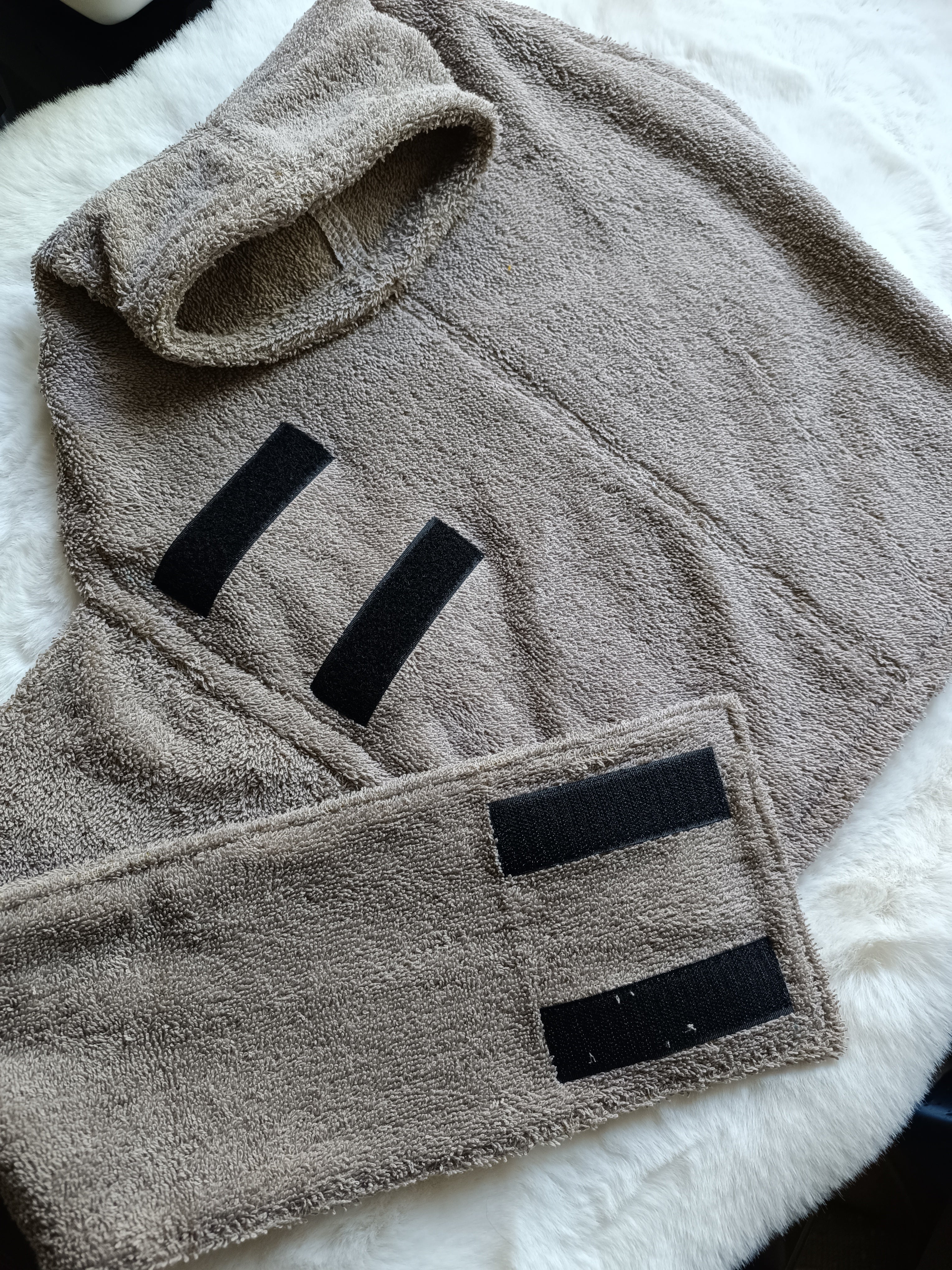 Bademantel Taupe